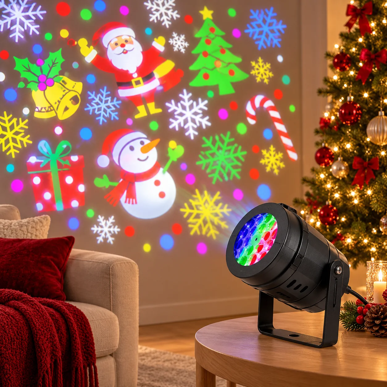 Christmas LED Projector Lights – 16 Patterns, Indoor & Outdoor - Image 2